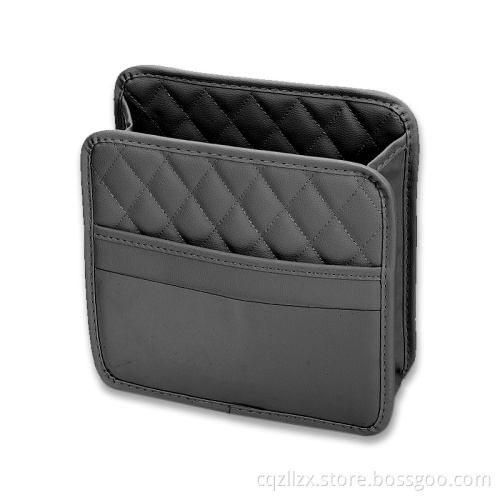 Car seat storage bag back hanging bag multifunctional children's interior products leather hanging car trash can